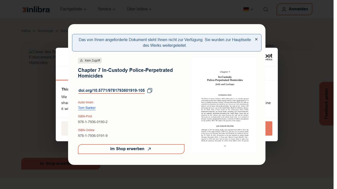 Law Enforcement-Perpetrated Homicides - Inlibra